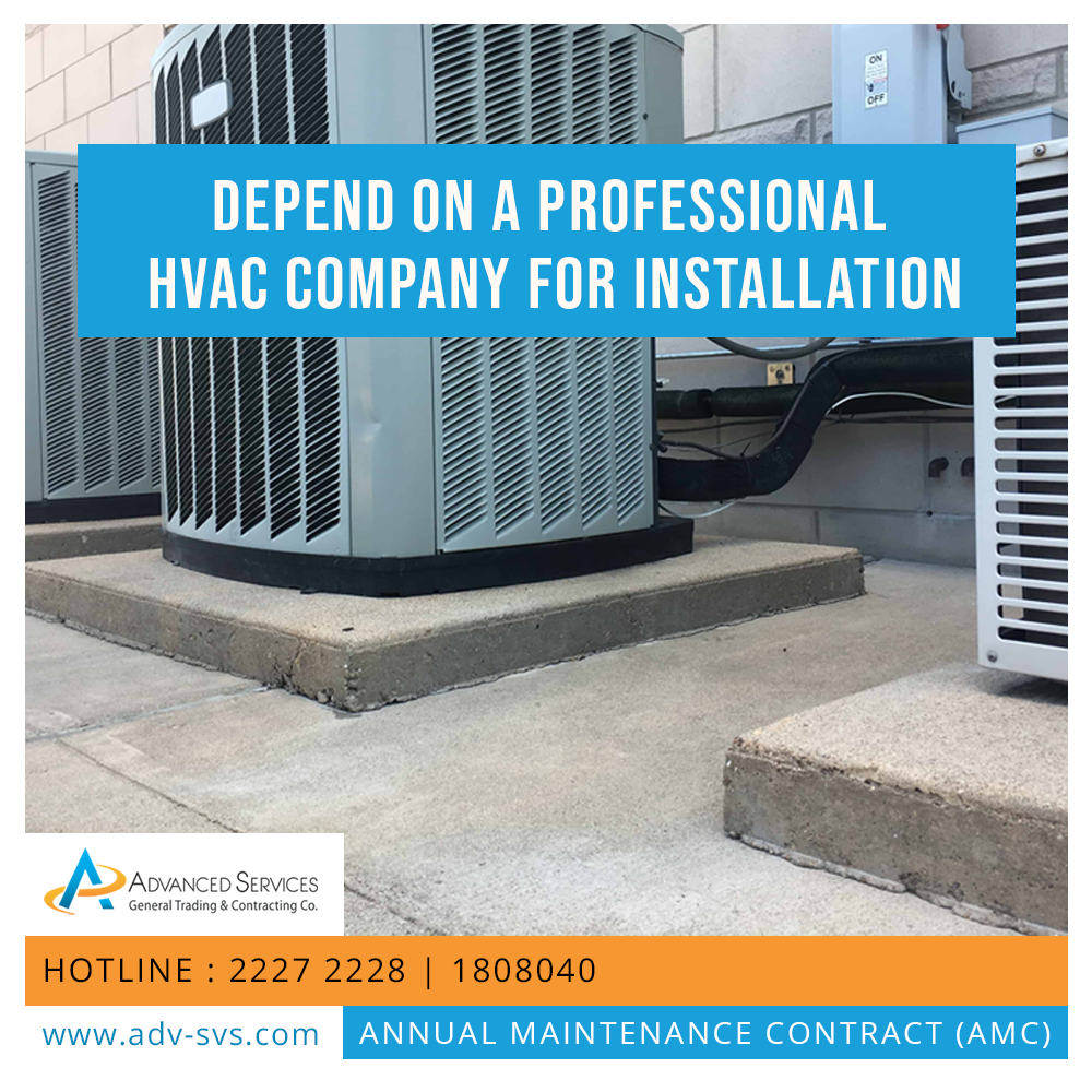 Depend on a professional HVAC company for the installation