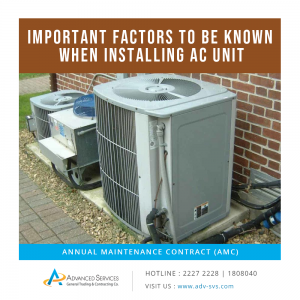 Important Factors To Be Known When Installing AC Unit